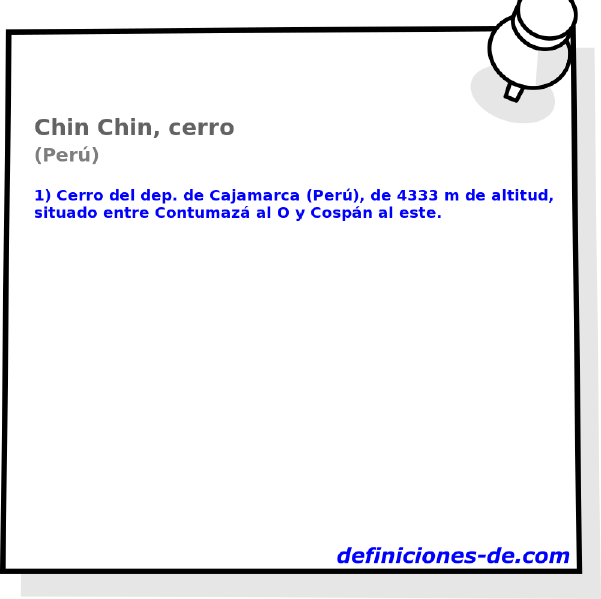 Chin Chin, cerro (Per)