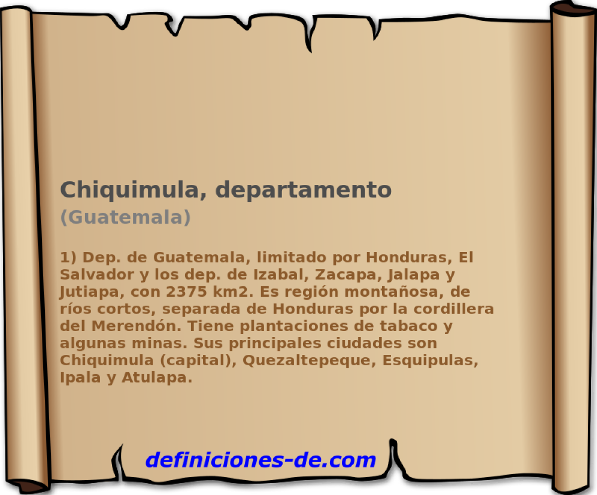 Chiquimula, departamento (Guatemala)
