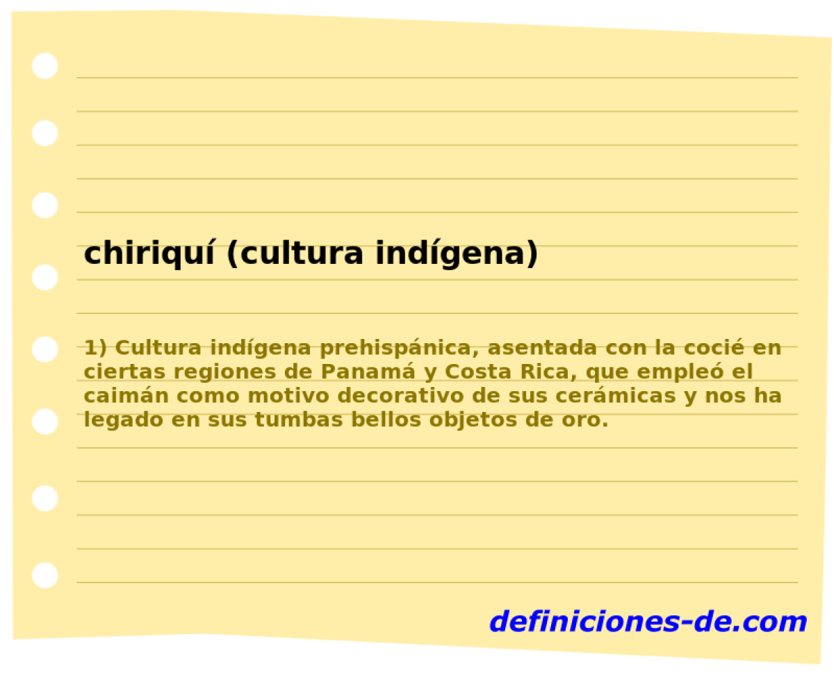 chiriqu (cultura indgena) 