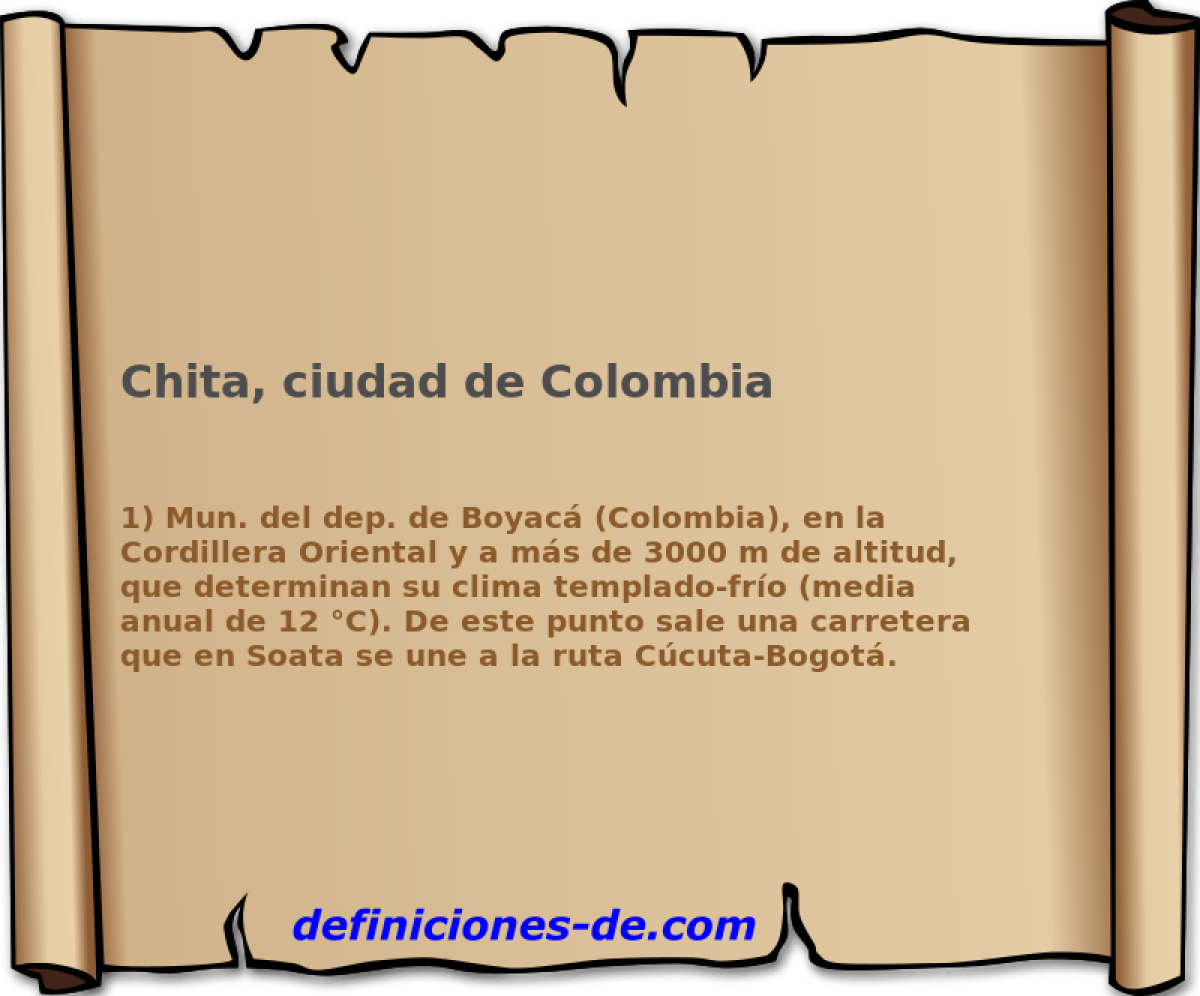 Chita, ciudad de Colombia 