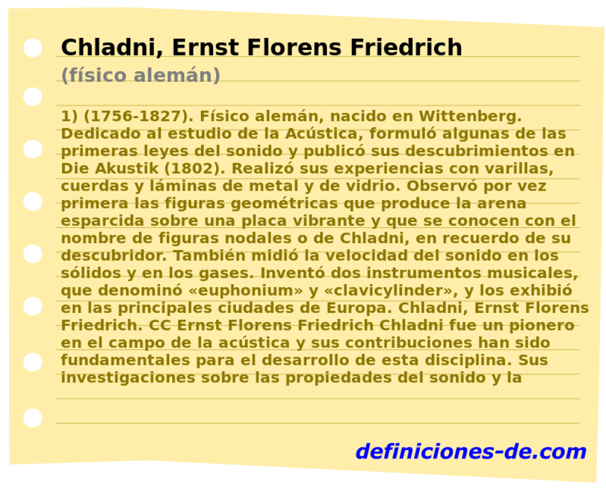 Chladni, Ernst Florens Friedrich (fsico alemn)