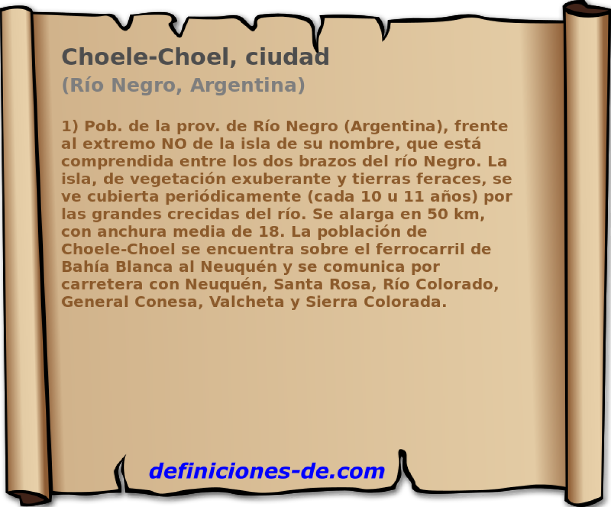 Choele-Choel, ciudad (Ro Negro, Argentina)