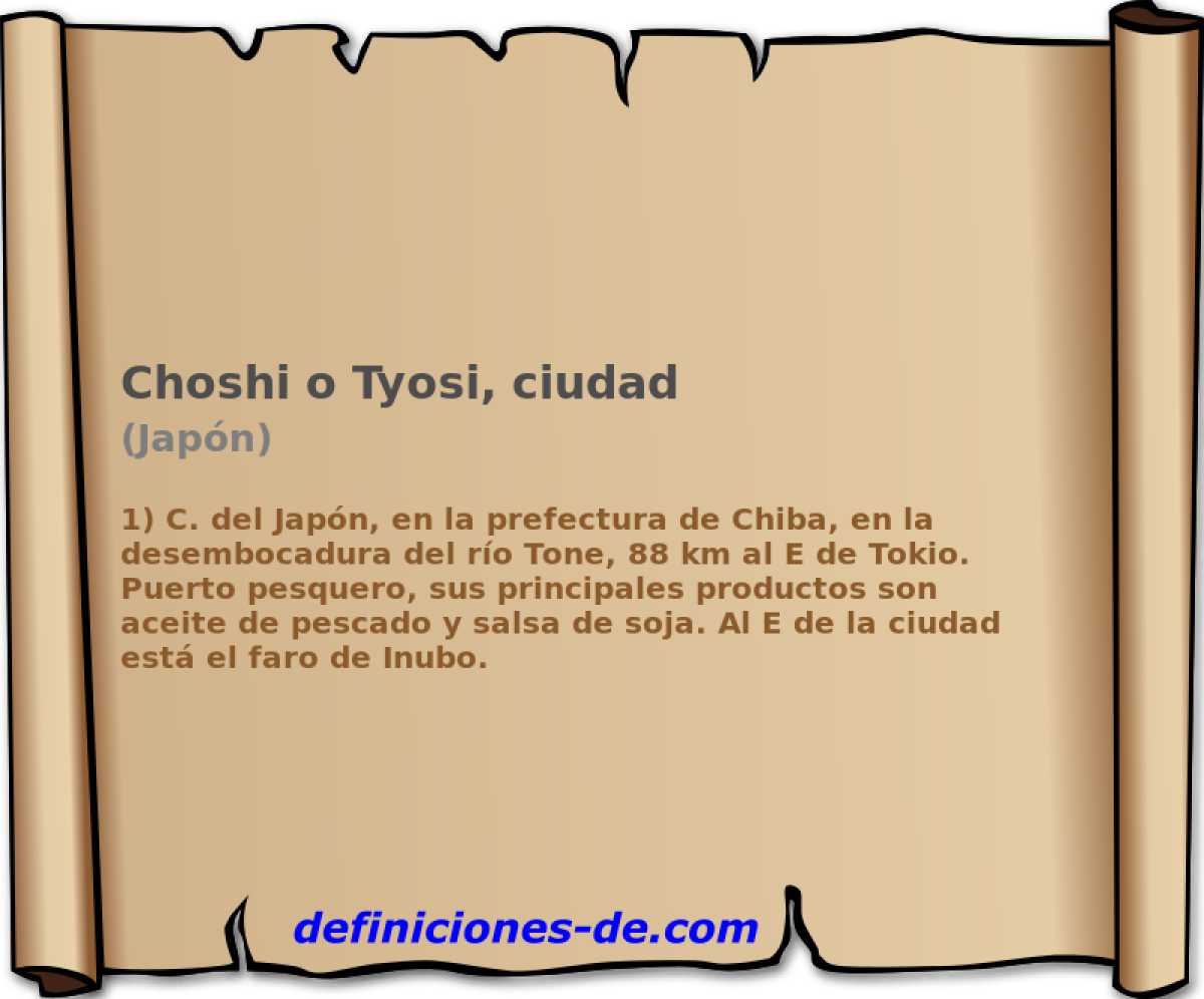 Choshi o Tyosi, ciudad (Japn)