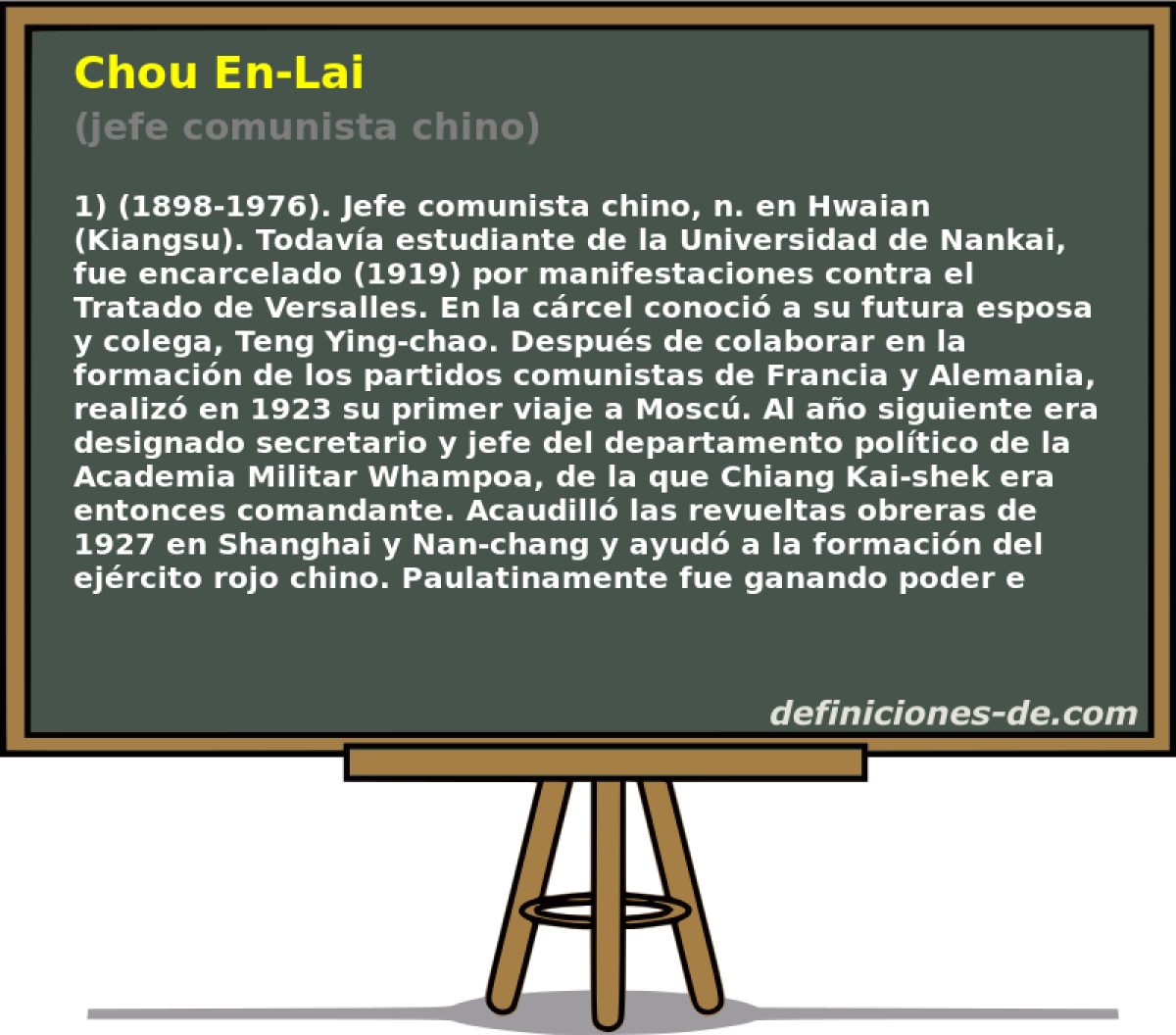 Chou En-Lai (jefe comunista chino)