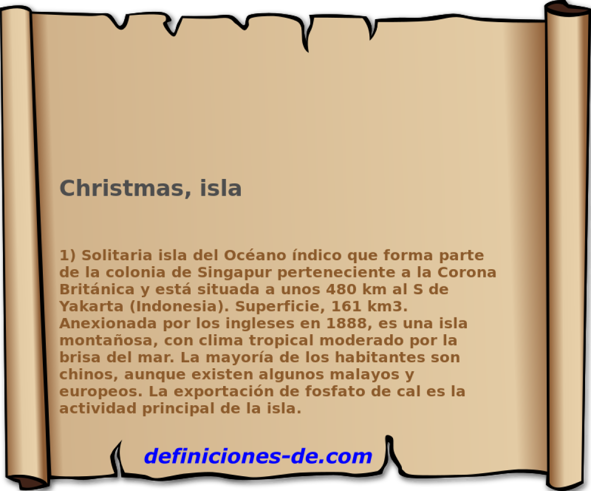Christmas, isla 