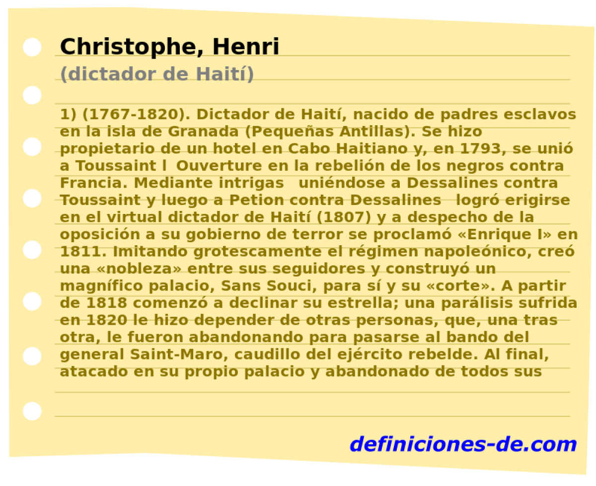 Christophe, Henri (dictador de Hait)
