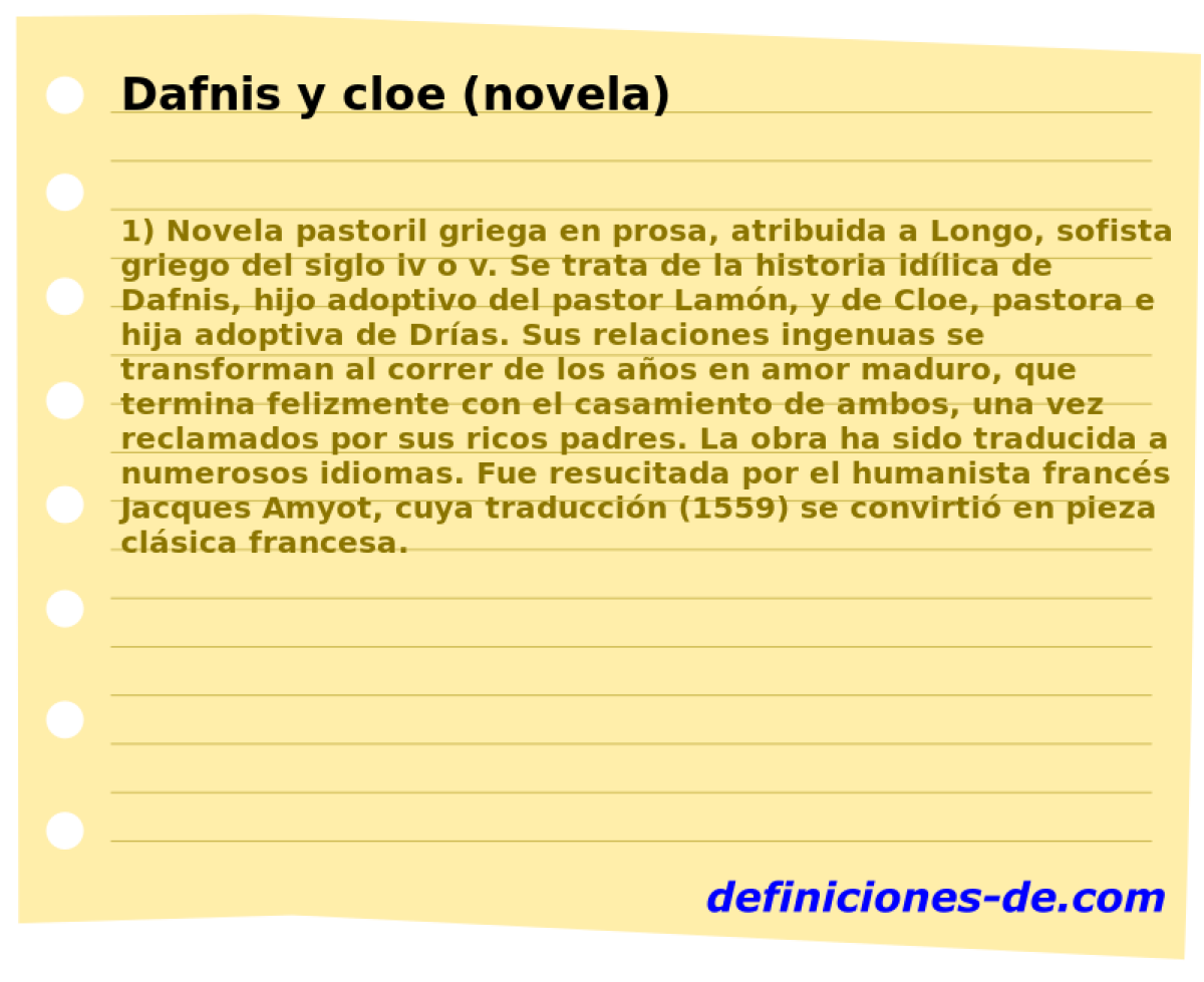 Dafnis y cloe (novela) 