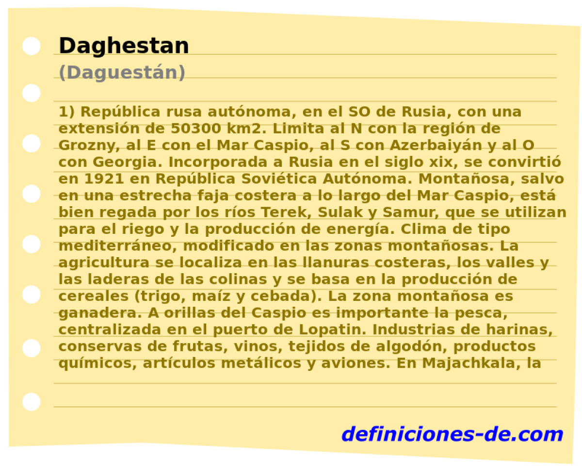 Daghestan (Daguestn)