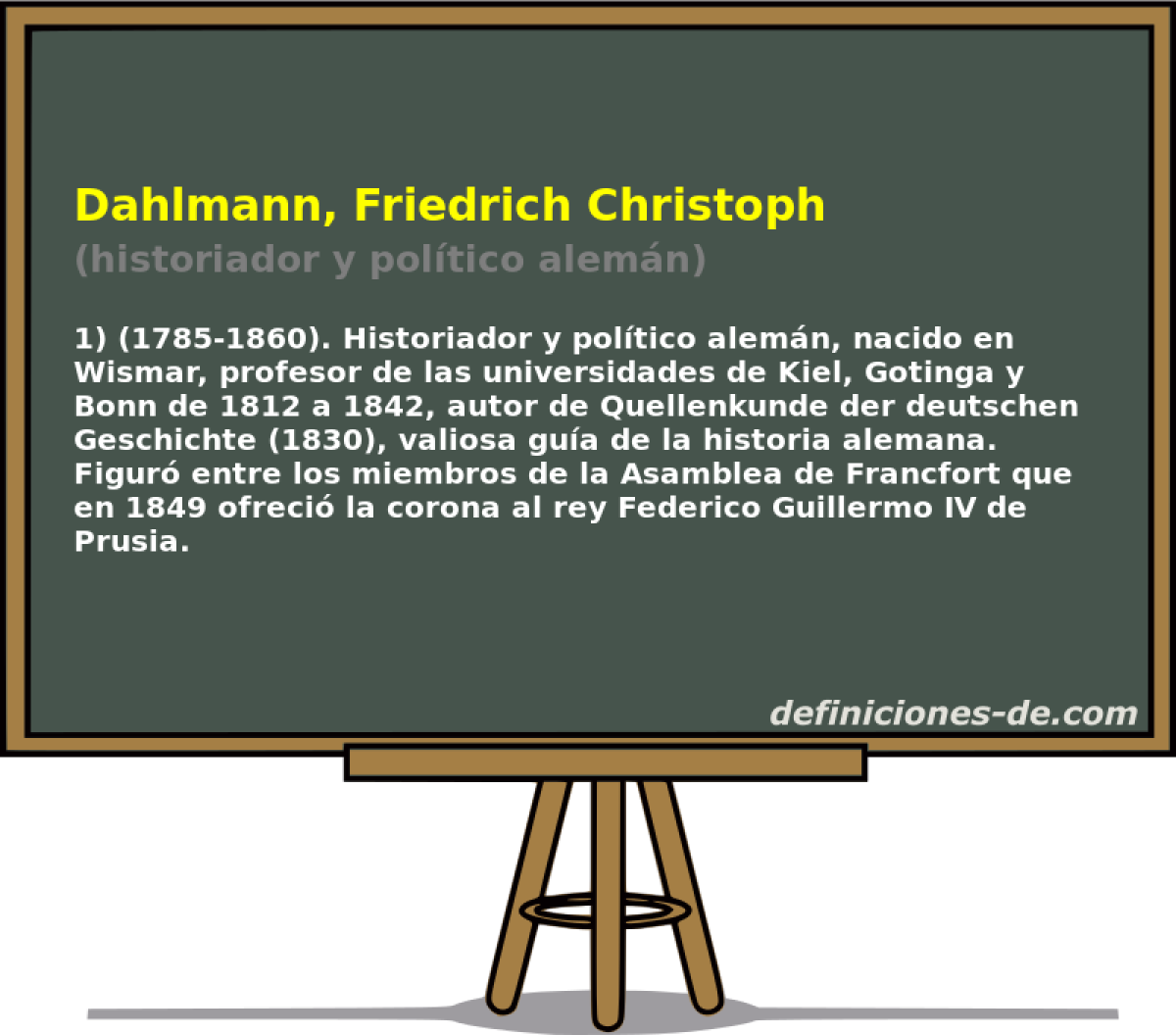 Dahlmann, Friedrich Christoph (historiador y poltico alemn)