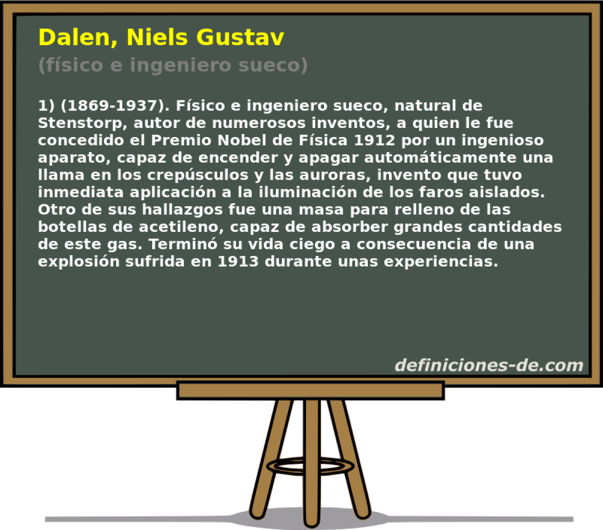 Dalen, Niels Gustav (fsico e ingeniero sueco)