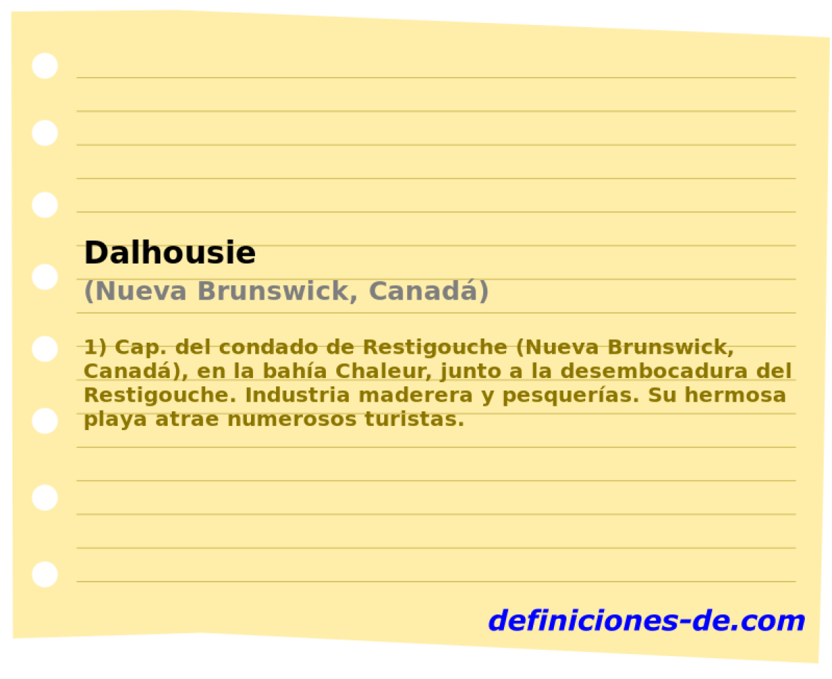 Dalhousie (Nueva Brunswick, Canad)
