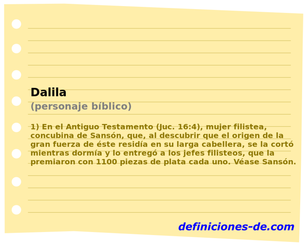 Dalila (personaje bblico)