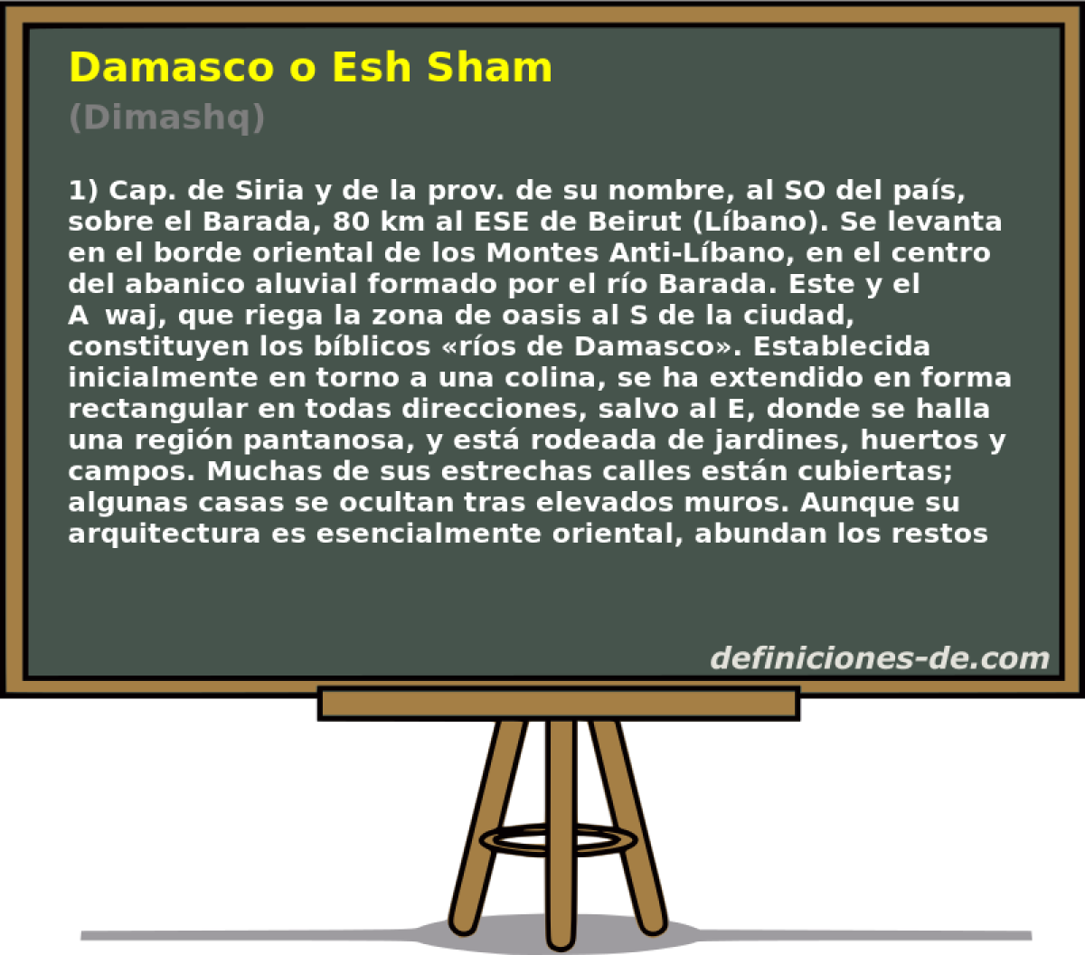 Damasco o Esh Sham (Dimashq)