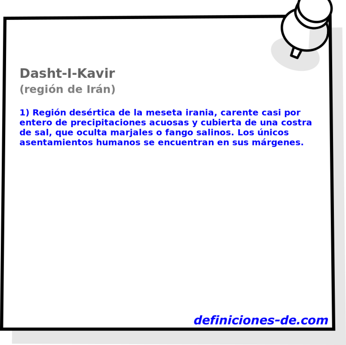 Dasht-I-Kavir (regin de Irn)