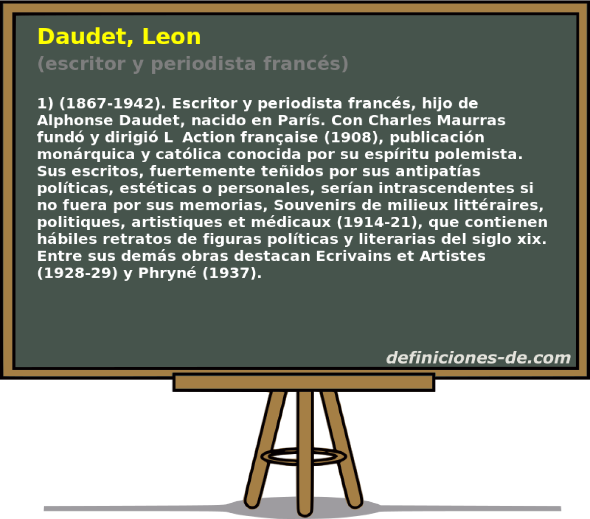 Daudet, Leon (escritor y periodista francs)