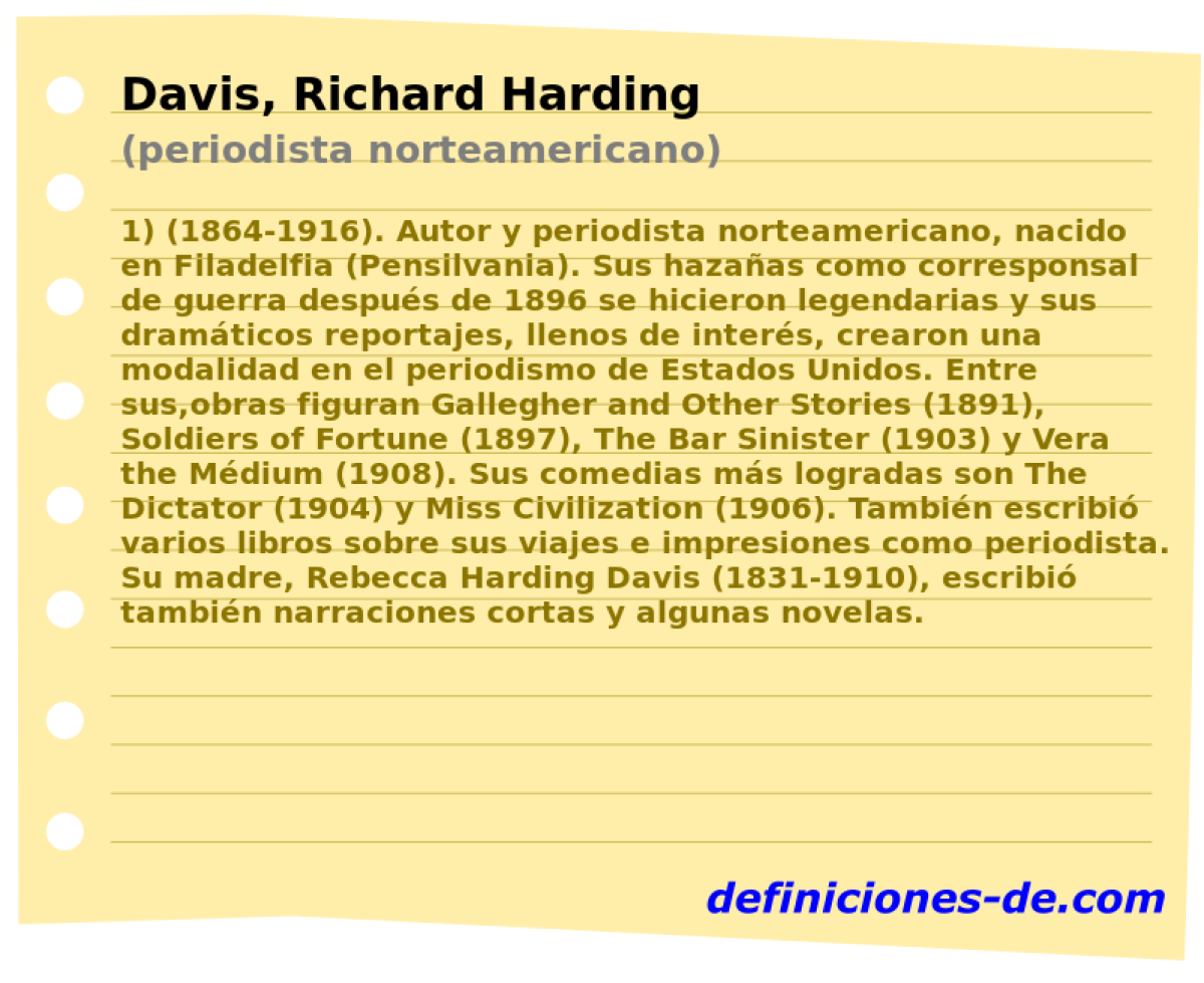 Davis, Richard Harding (periodista norteamericano)