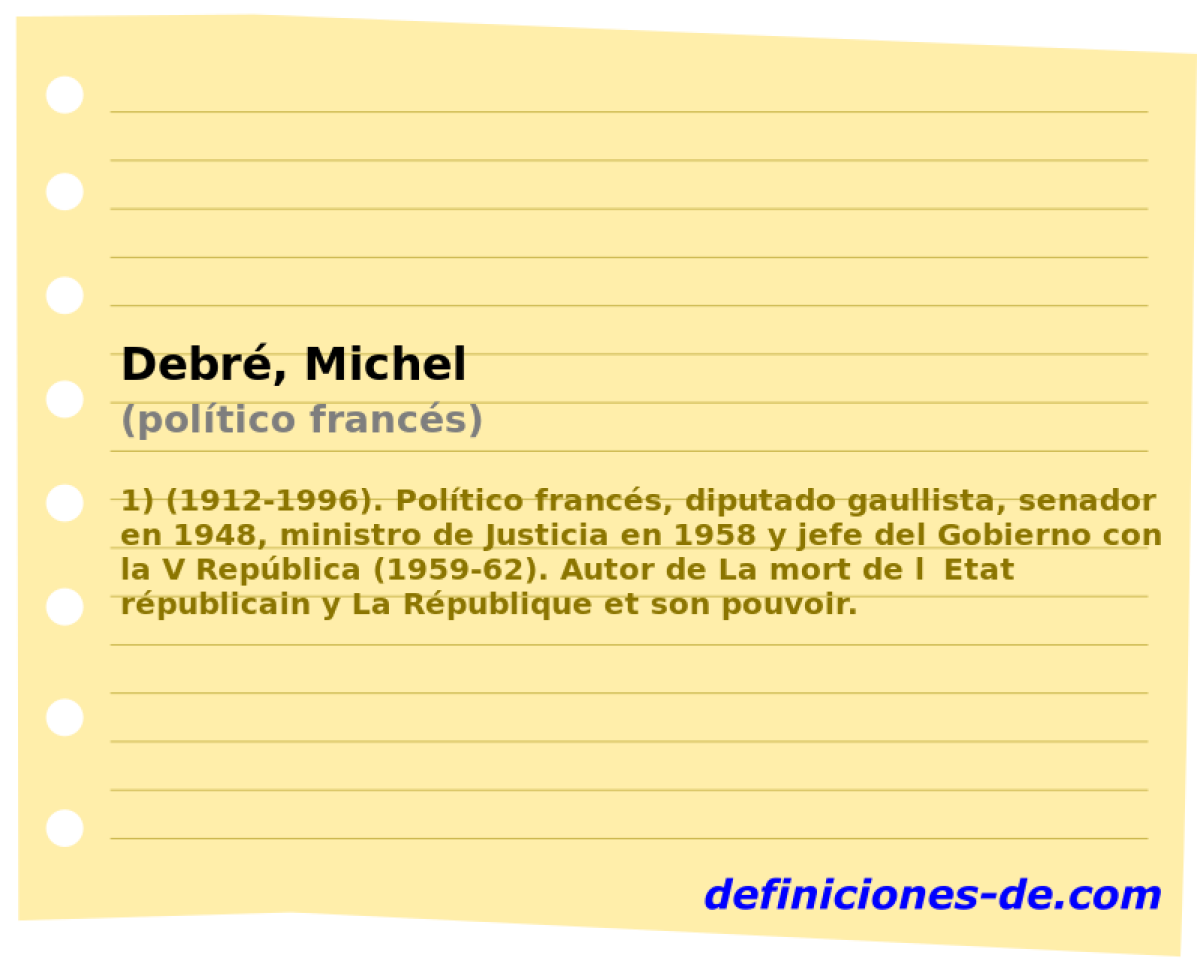 Debr, Michel (poltico francs)
