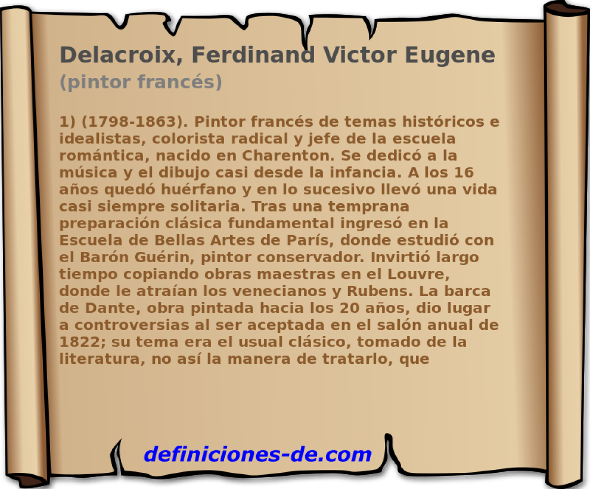 Delacroix, Ferdinand Victor Eugene (pintor francs)