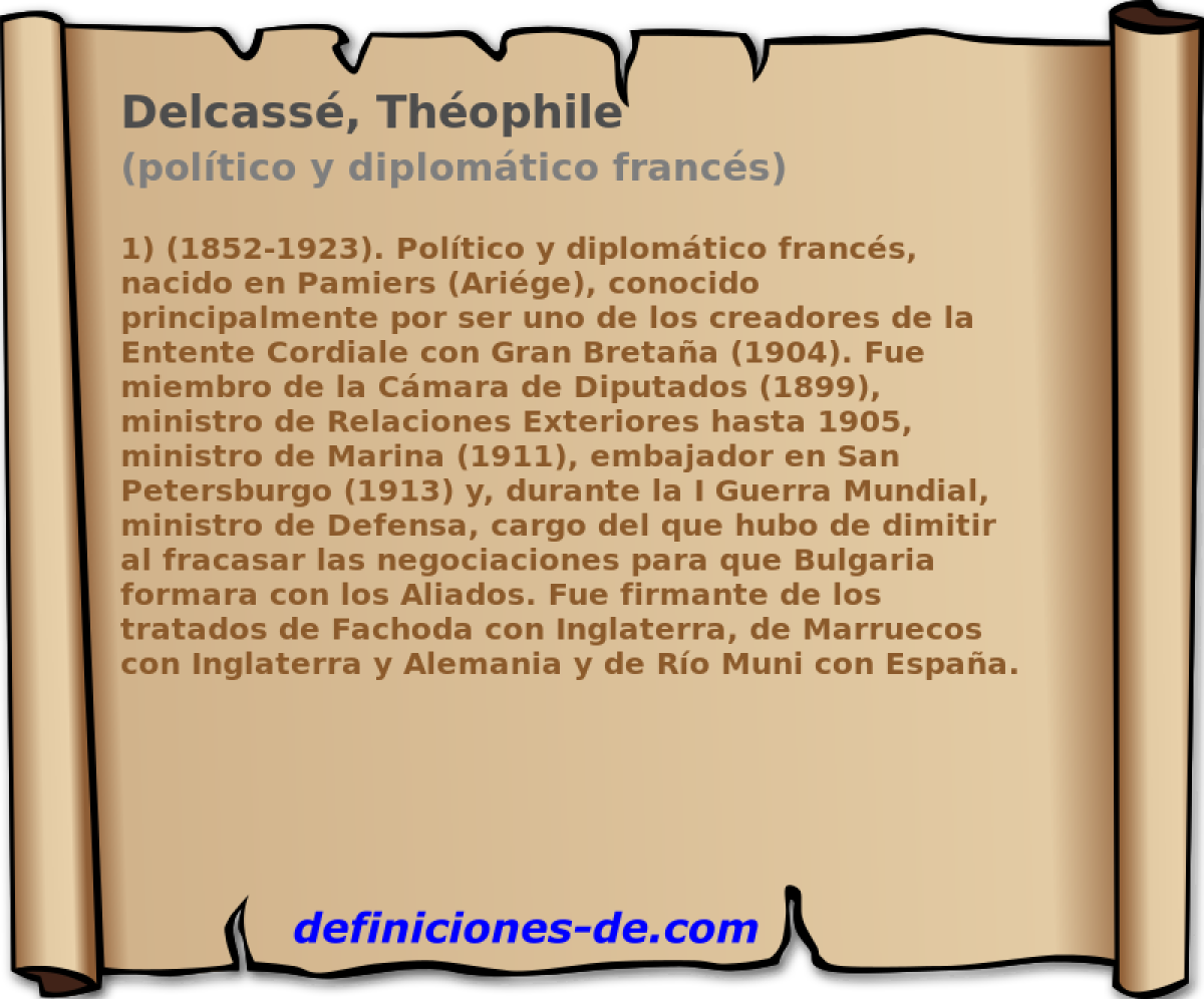 Delcass, Thophile (poltico y diplomtico francs)