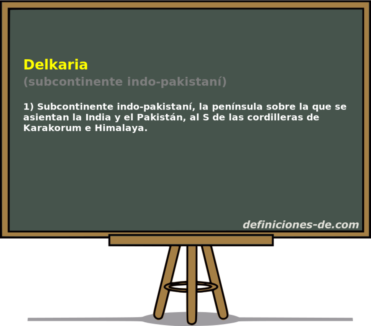 Delkaria (subcontinente indo-pakistan)