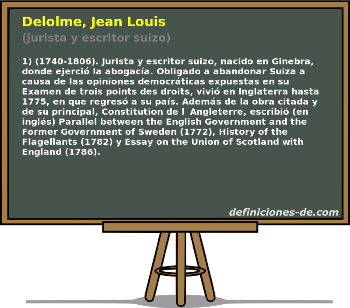 Delolme, Jean Louis (jurista y escritor suizo)