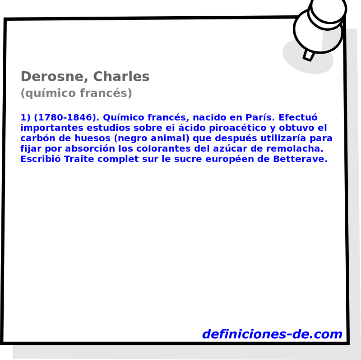 Derosne, Charles (qumico francs)