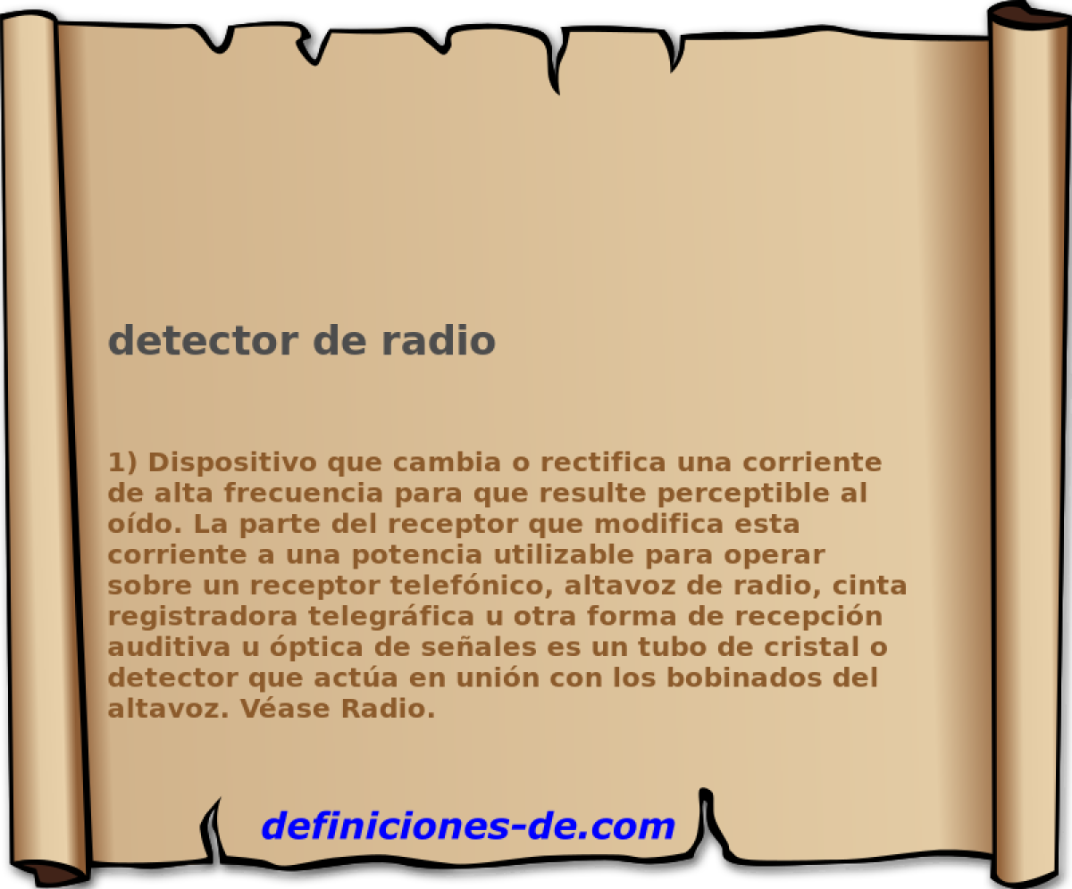 detector de radio 