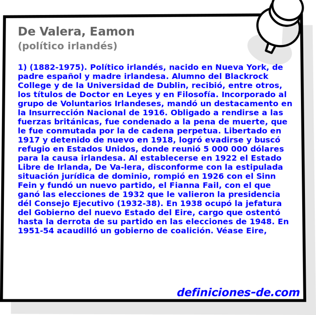 De Valera, Eamon (poltico irlands)