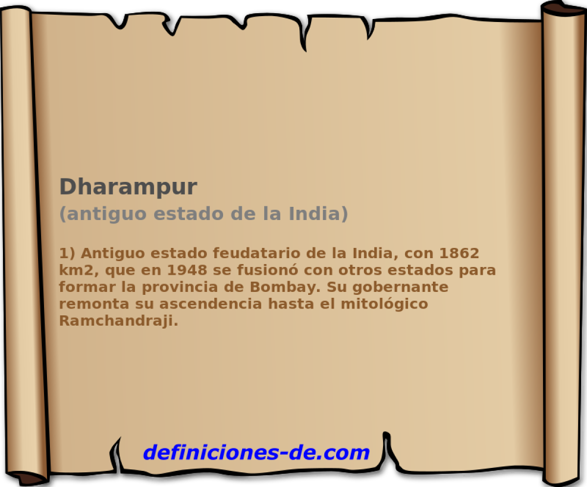 Dharampur (antiguo estado de la India)