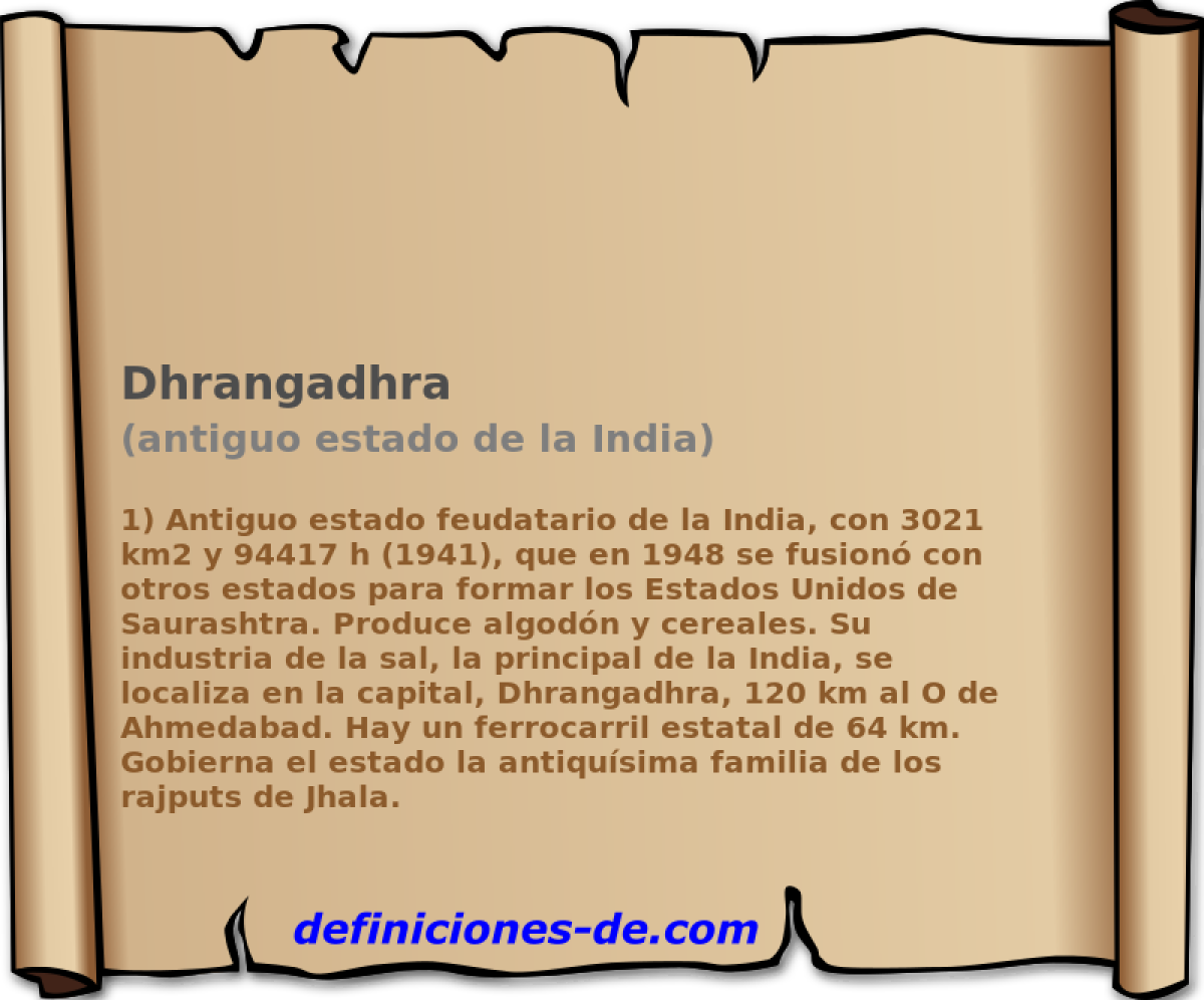 Dhrangadhra (antiguo estado de la India)