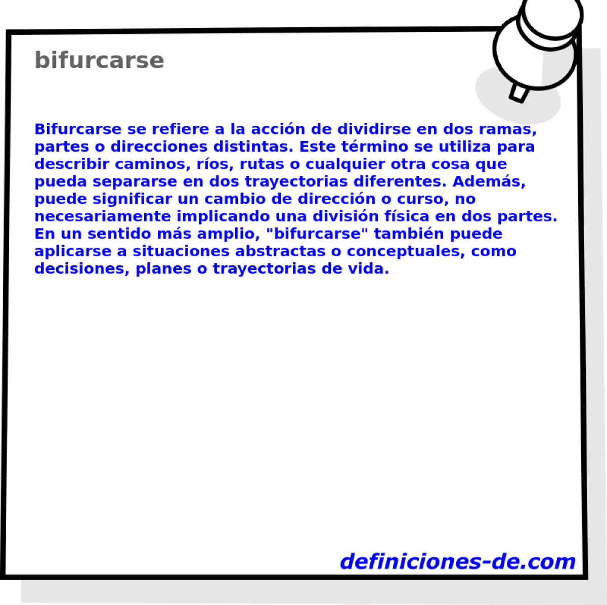 bifurcarse 