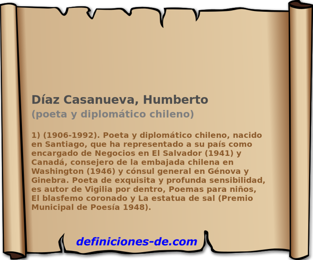 Daz Casanueva, Humberto (poeta y diplomtico chileno)
