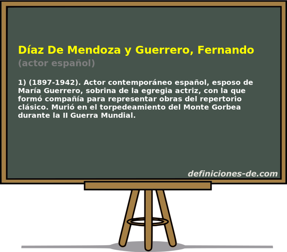 Daz De Mendoza y Guerrero, Fernando (actor espaol)