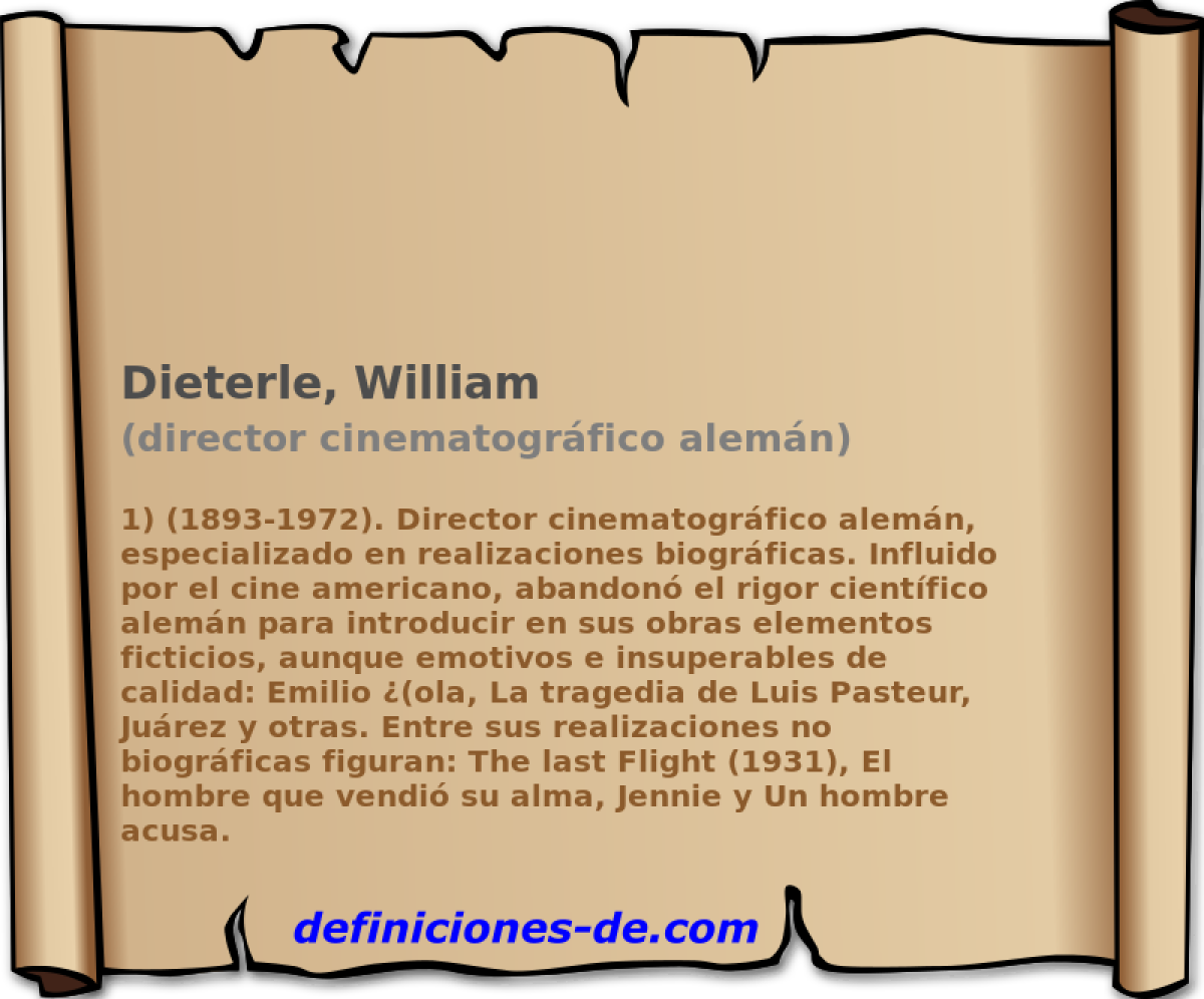 Dieterle, William (director cinematogrfico alemn)