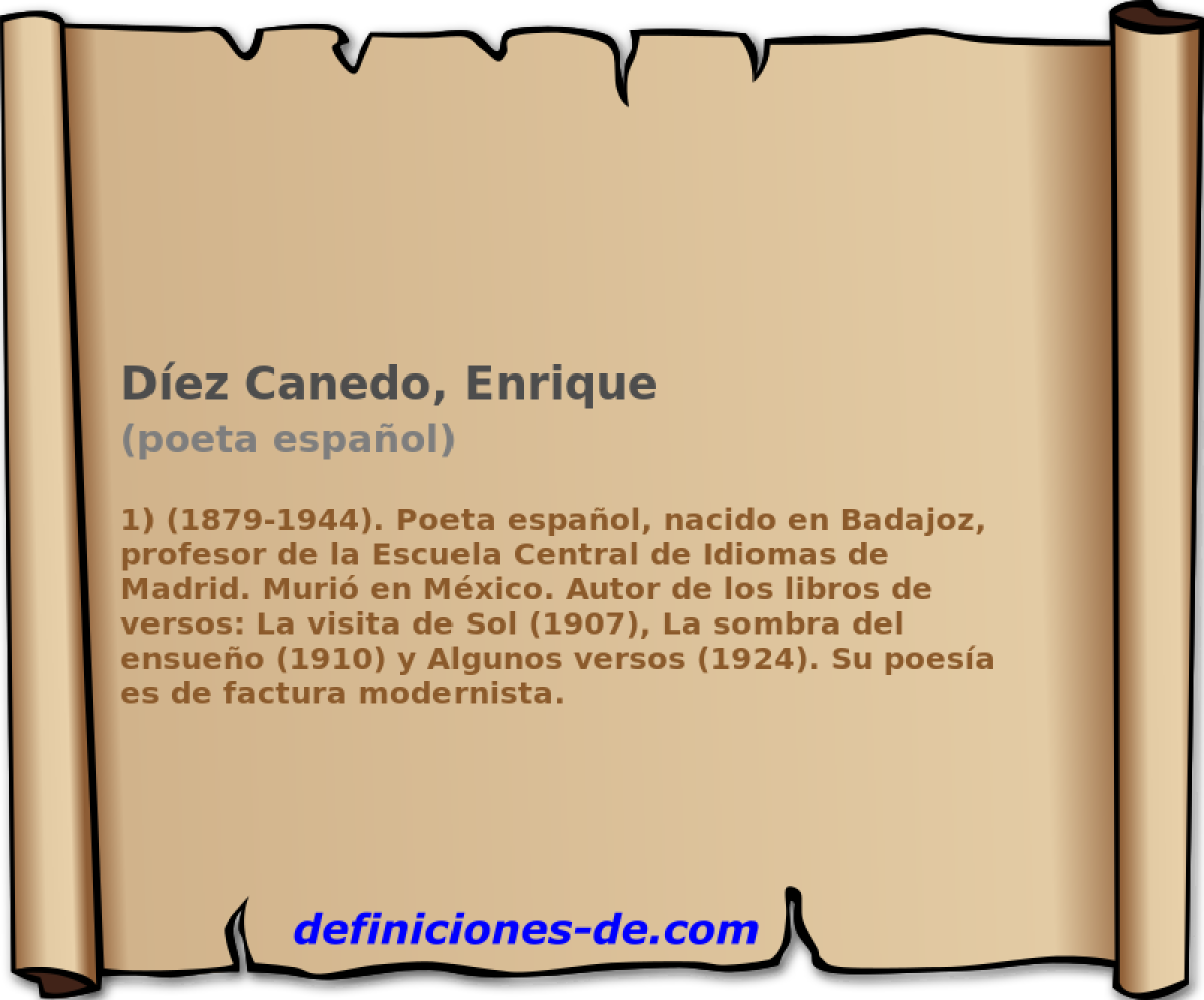 Dez Canedo, Enrique (poeta espaol)