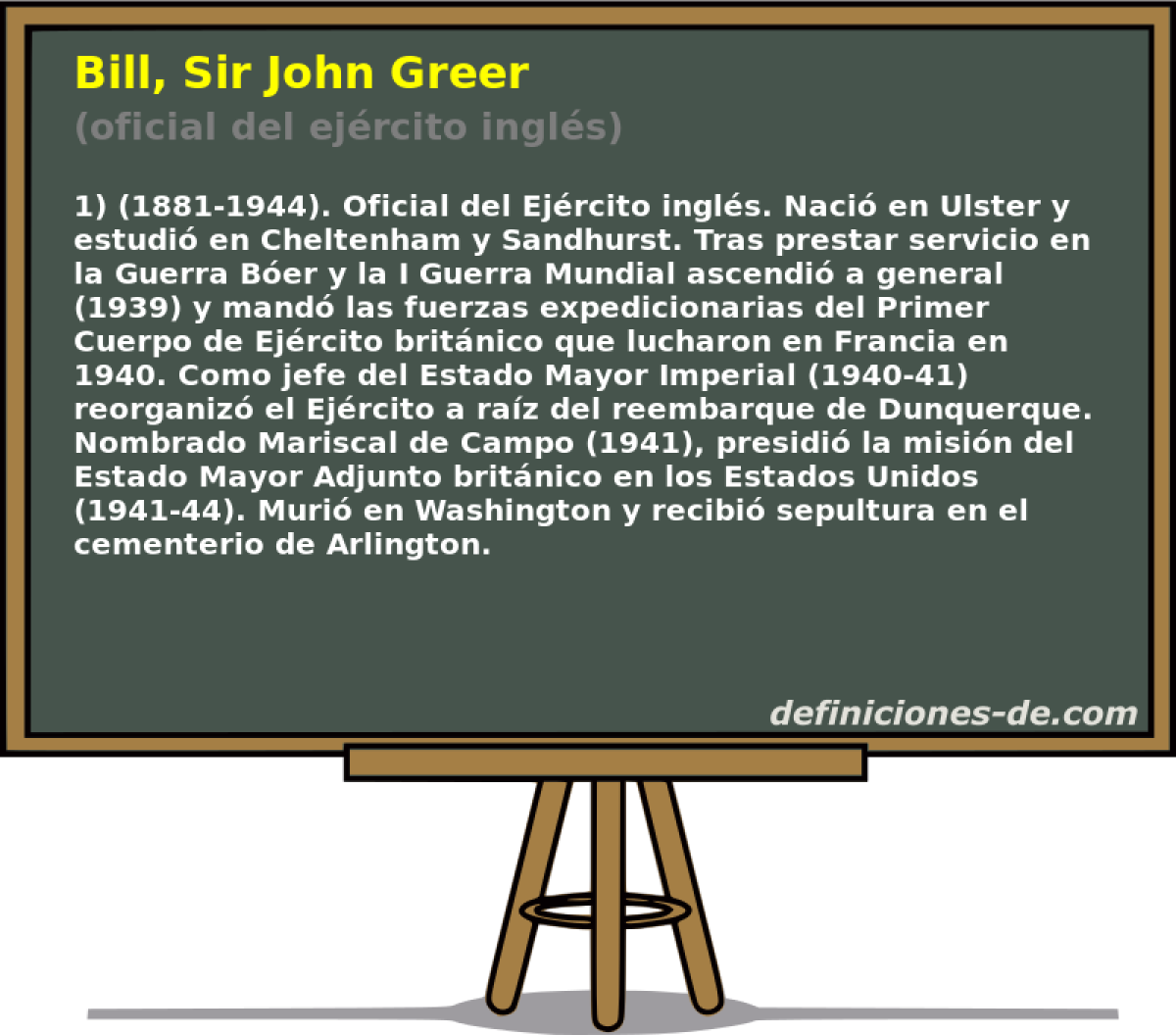 Bill, Sir John Greer (oficial del ejrcito ingls)