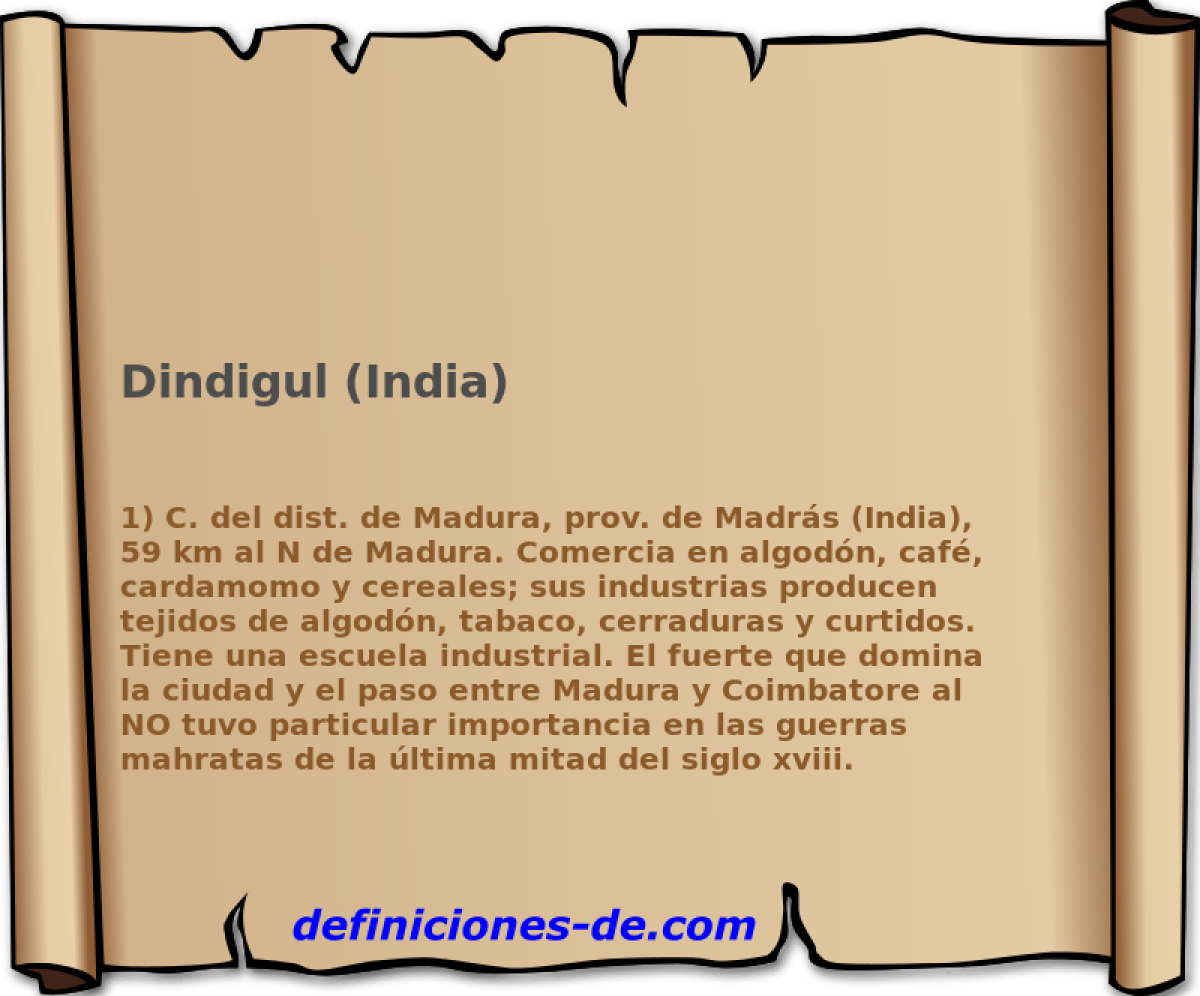 Dindigul (India) 