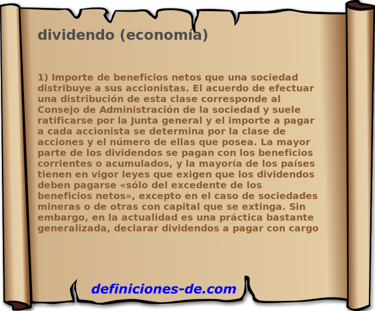 dividendo (economa) 
