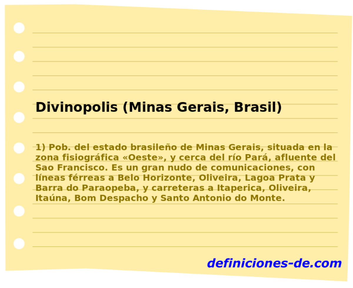 Divinopolis (Minas Gerais, Brasil) 