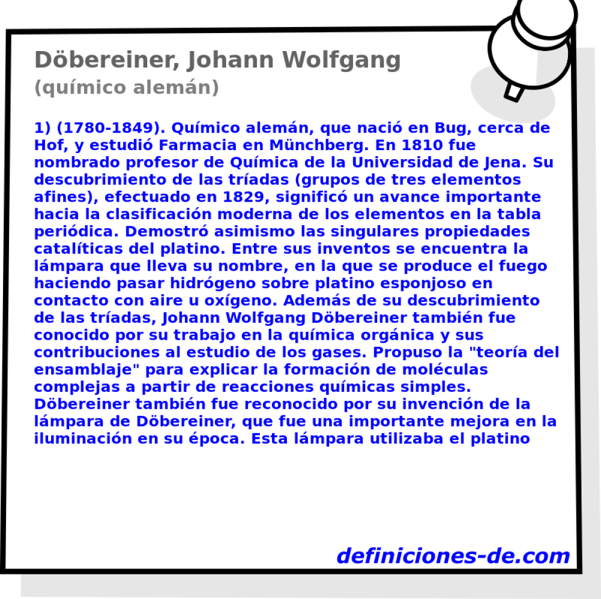Dbereiner, Johann Wolfgang (qumico alemn)