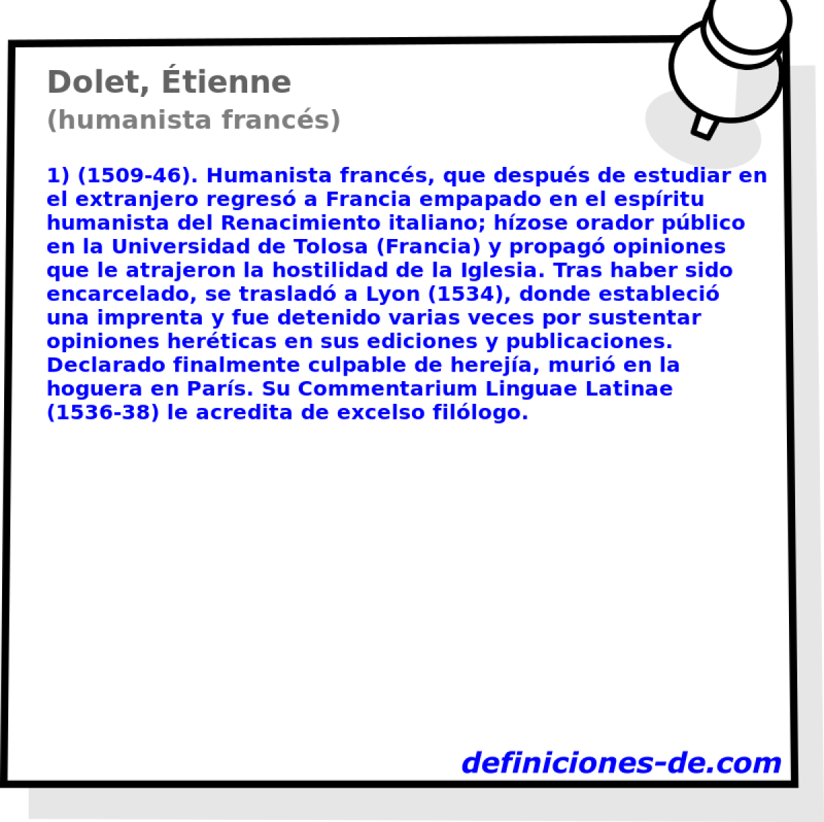 Dolet, tienne (humanista francs)
