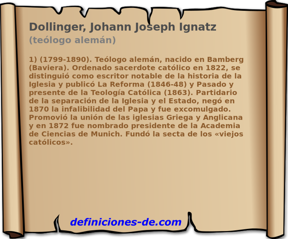 Dollinger, Johann Joseph Ignatz (telogo alemn)