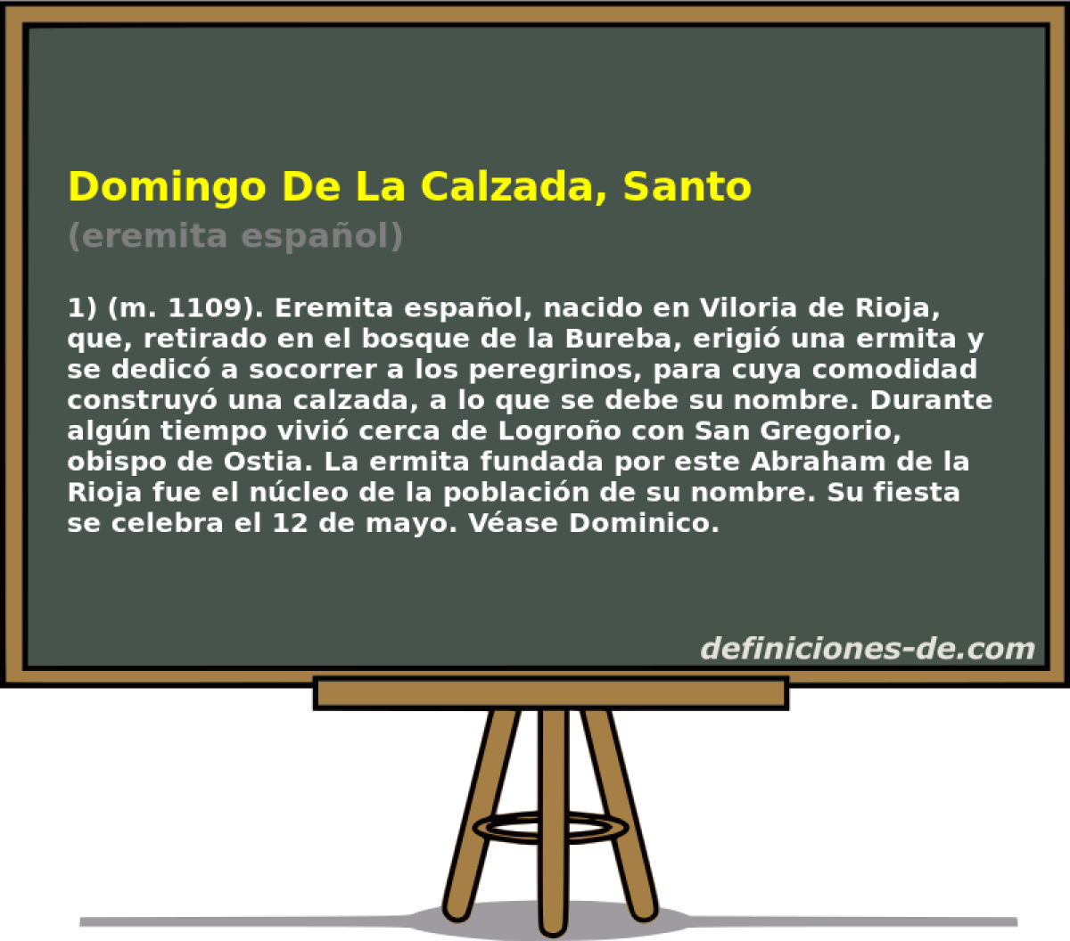 Domingo De La Calzada, Santo (eremita espaol)