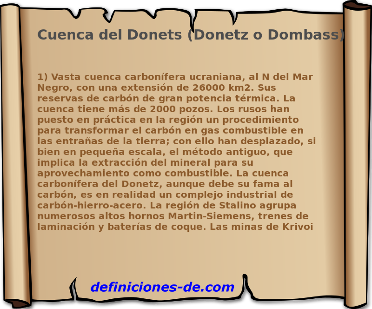 Cuenca del Donets (Donetz o Dombass) 