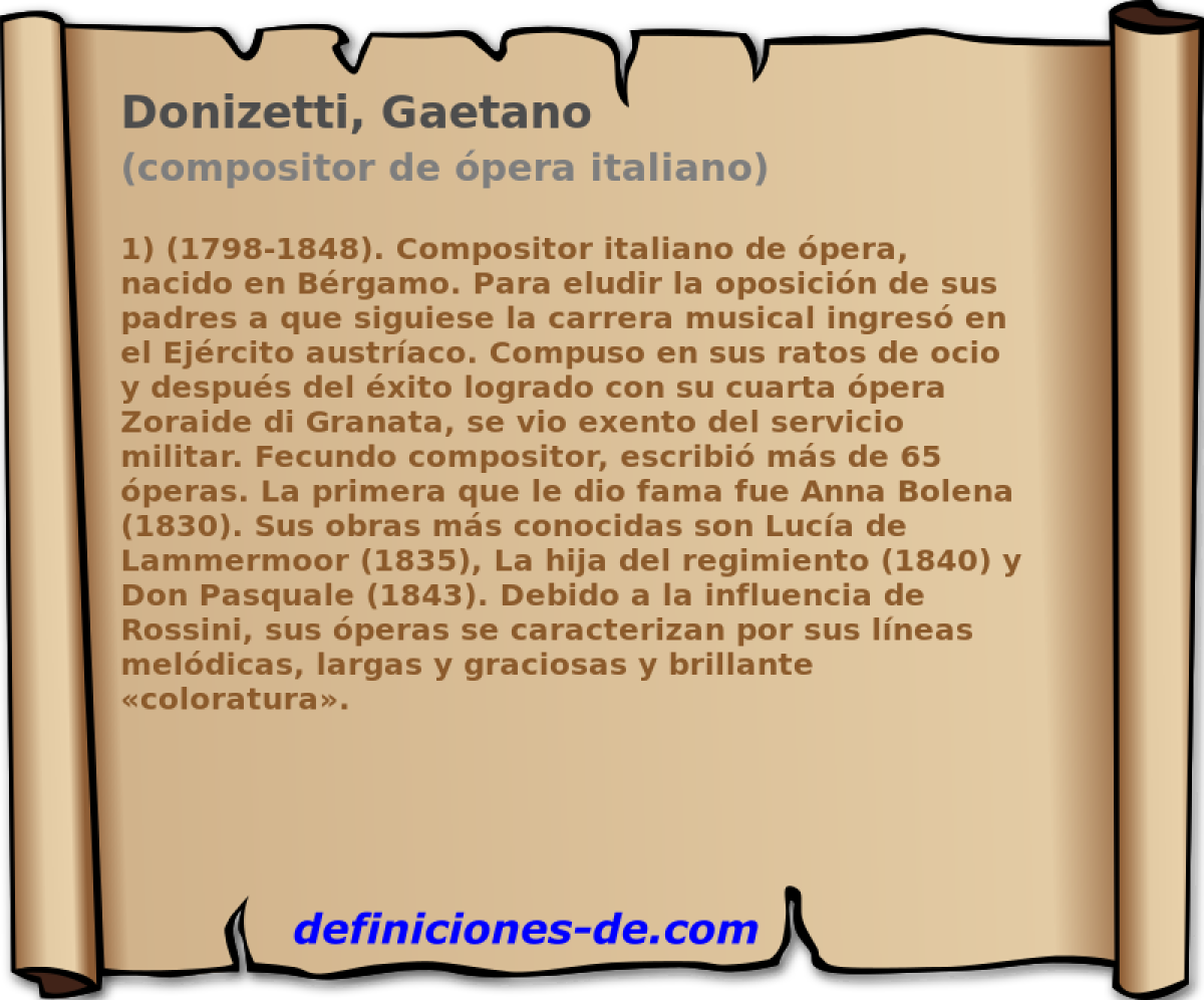 Donizetti, Gaetano (compositor de pera italiano)