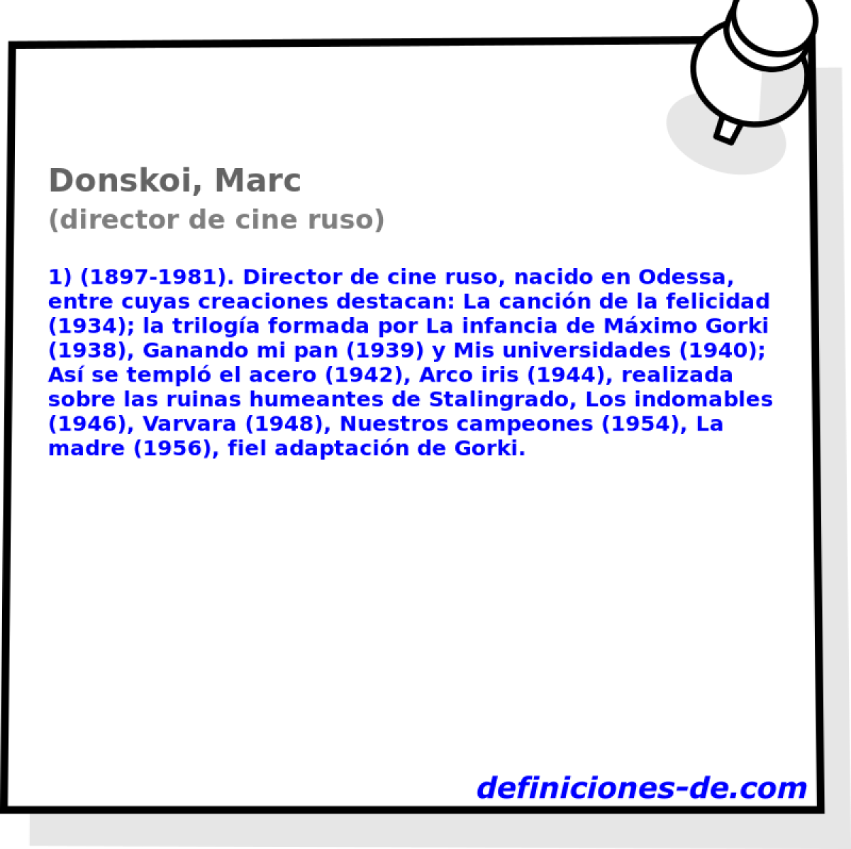 Donskoi, Marc (director de cine ruso)