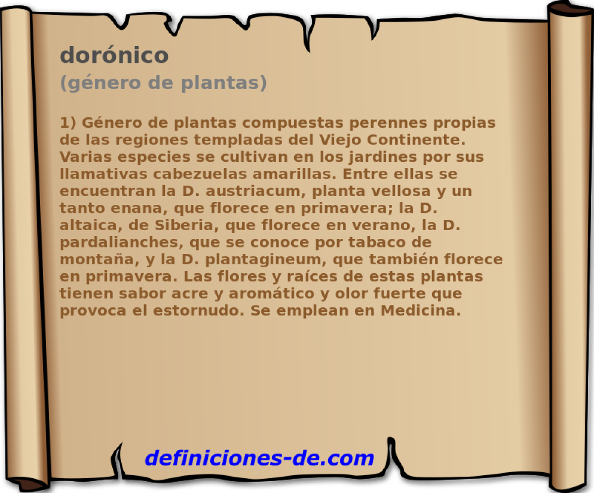 dornico (gnero de plantas)