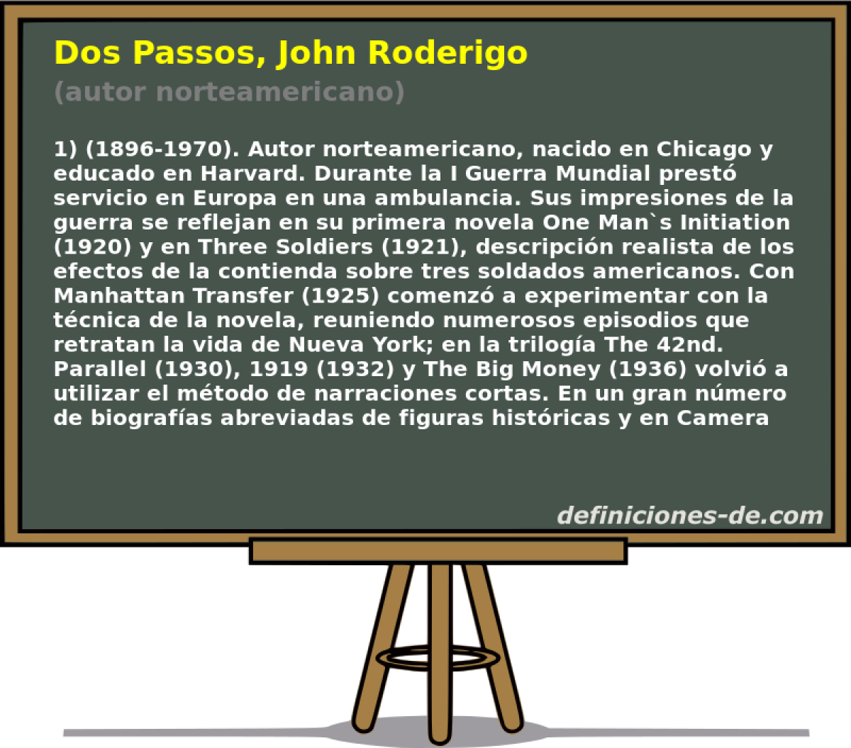 Dos Passos, John Roderigo (autor norteamericano)