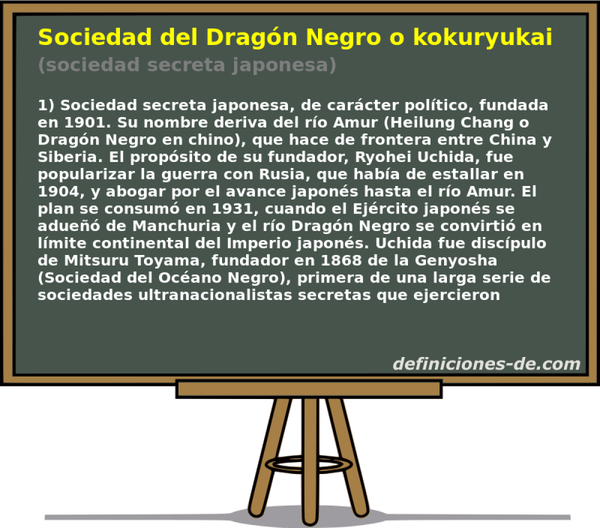 Sociedad del Dragn Negro o kokuryukai (sociedad secreta japonesa)