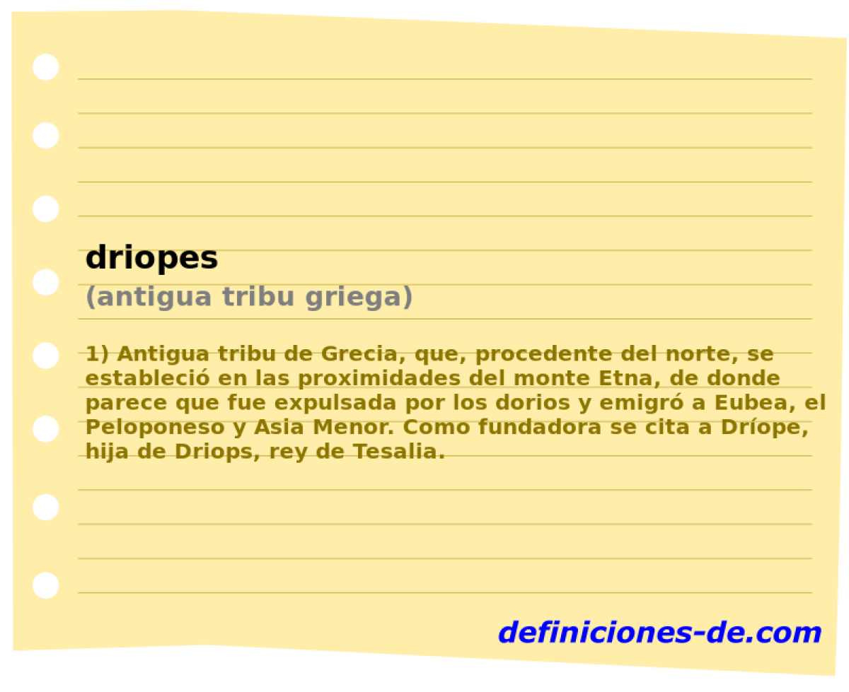 driopes (antigua tribu griega)